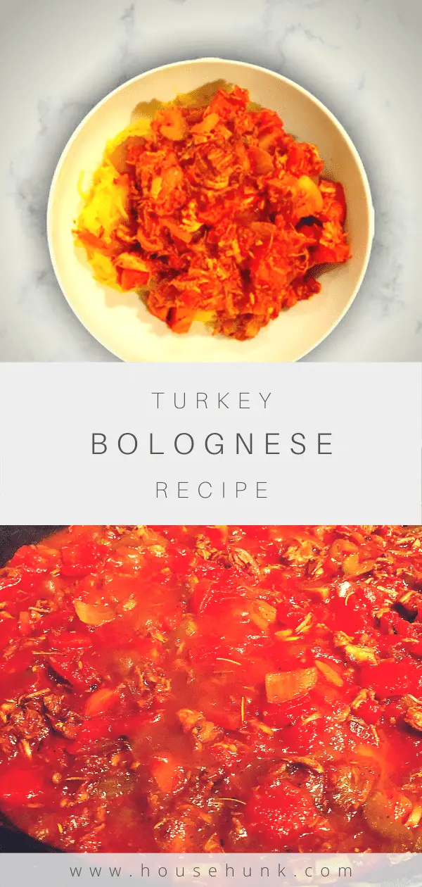 Turkey Bolognese Recipe Pinterest Pin