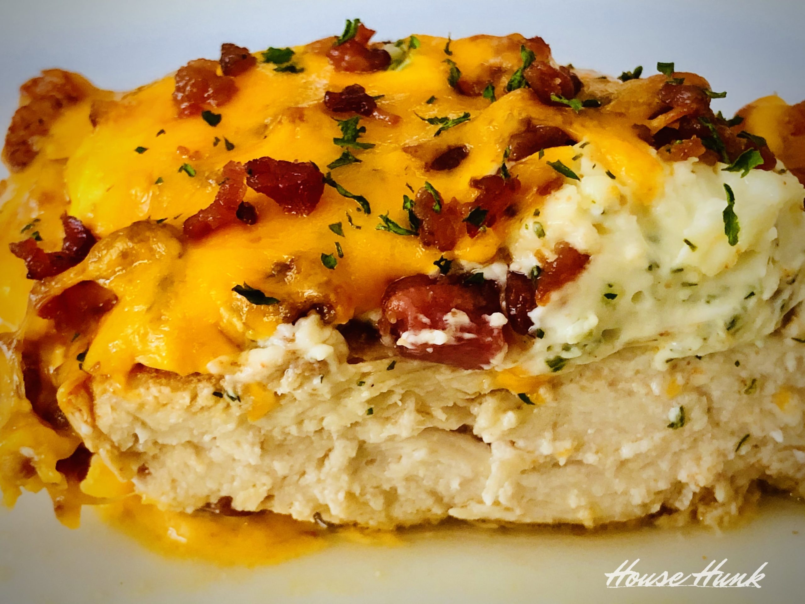 plate of baked crack chicken