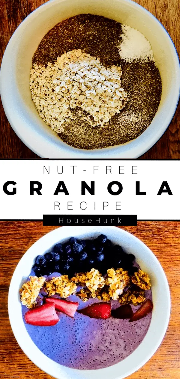 Nut-free Granola Recipe Pinterest Pin