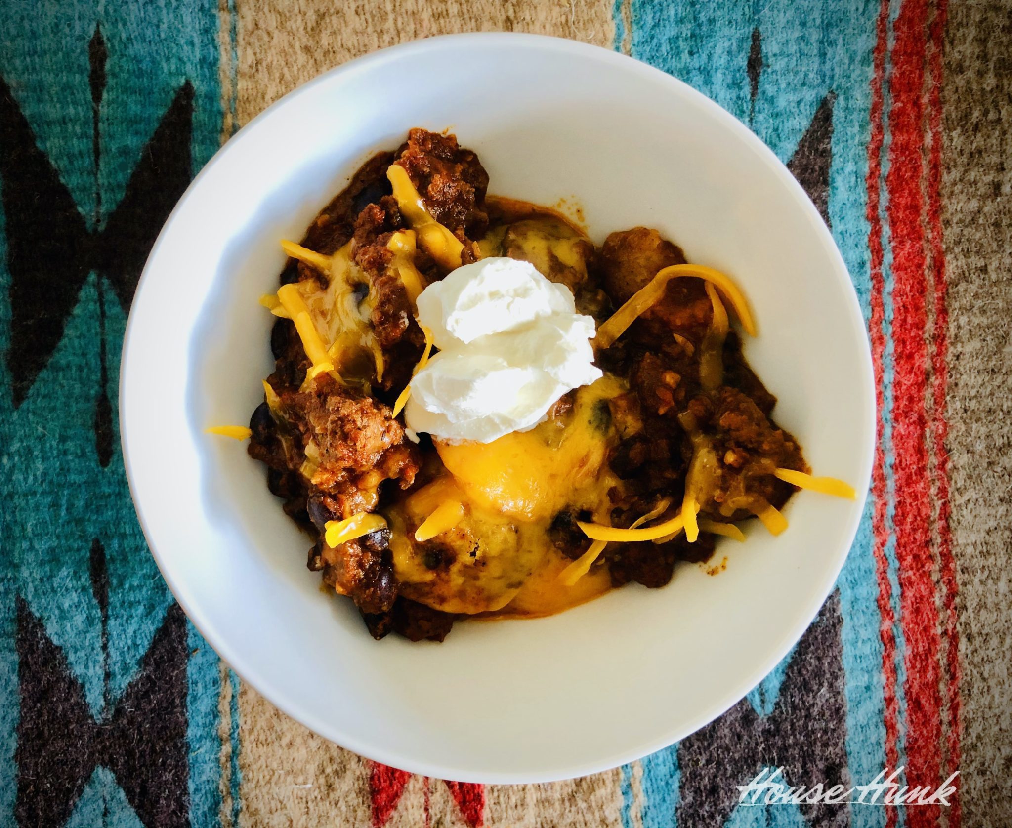 One Skillet Enchiladas House Hunk