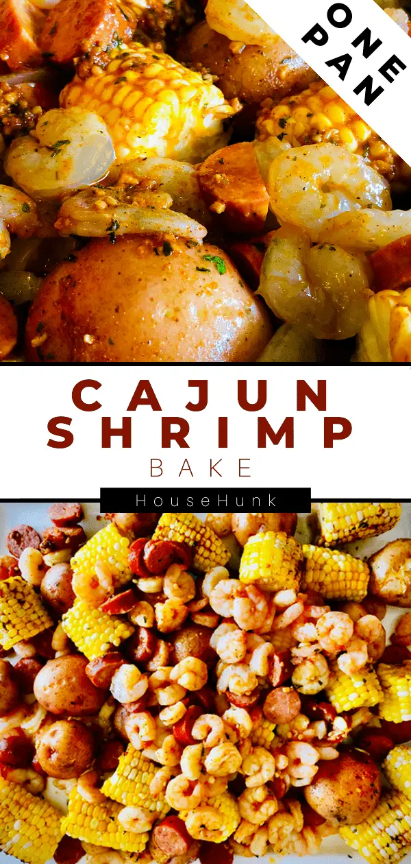 Sheet Pan Cajun Shrimp Bake Pinterest Pin
