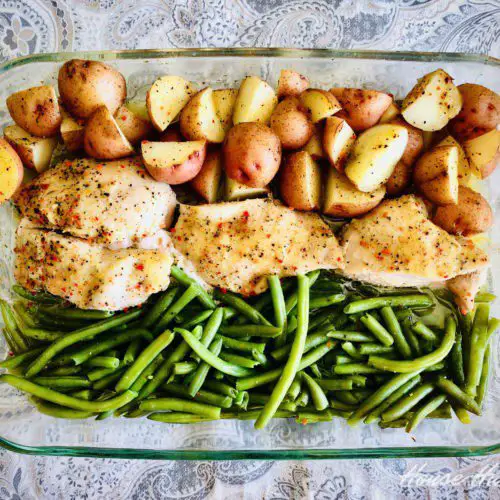 Sheet Pan Italian Seasoned Chicken and Vegetables - House Hunk