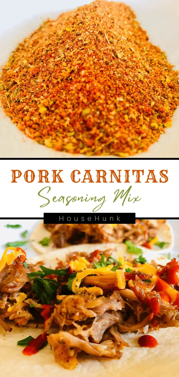 Pork Carnitas Seasoning Mix Recipe Pinterest Pin
