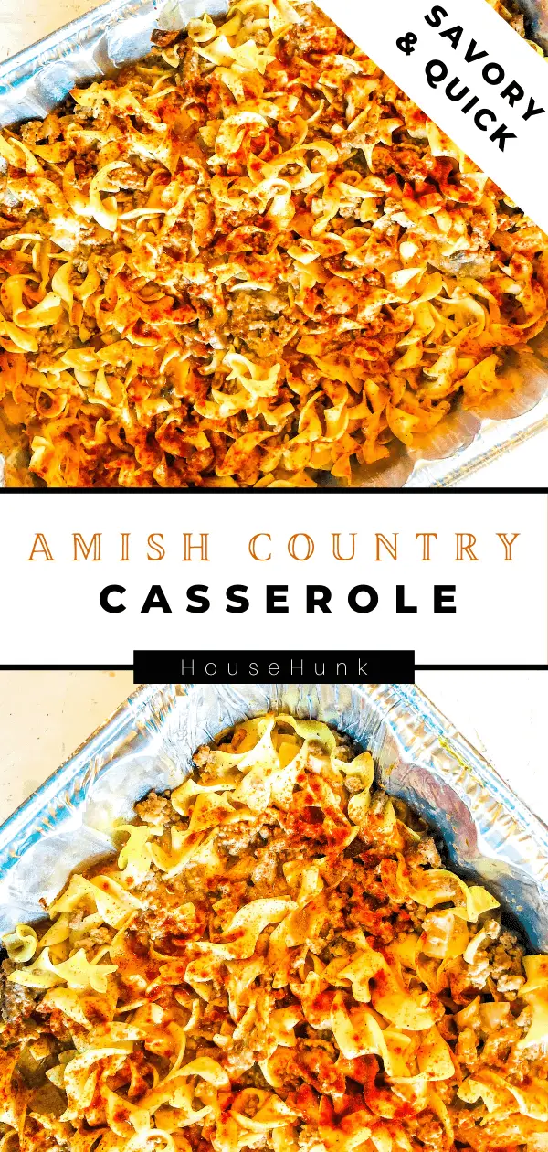 Amish Country Casserole Pinterest Pin