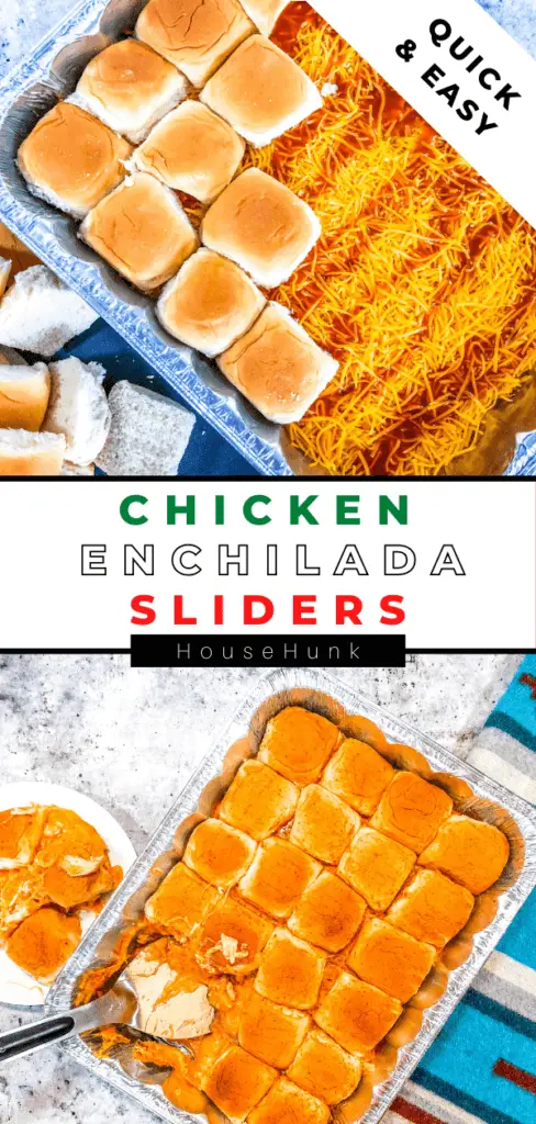 Chicken Enchilada Sliders Pinterest Pin