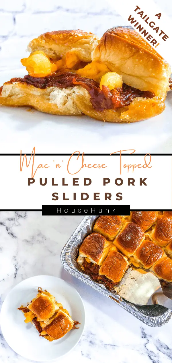 Mac & Cheese Topped Pulled Pork Sliders Pinterest Pin
