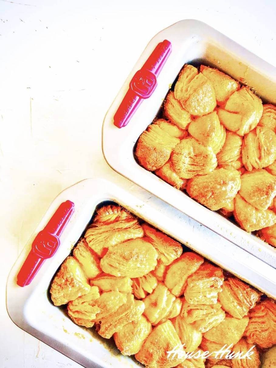 Two loaves of the best monkey bread.