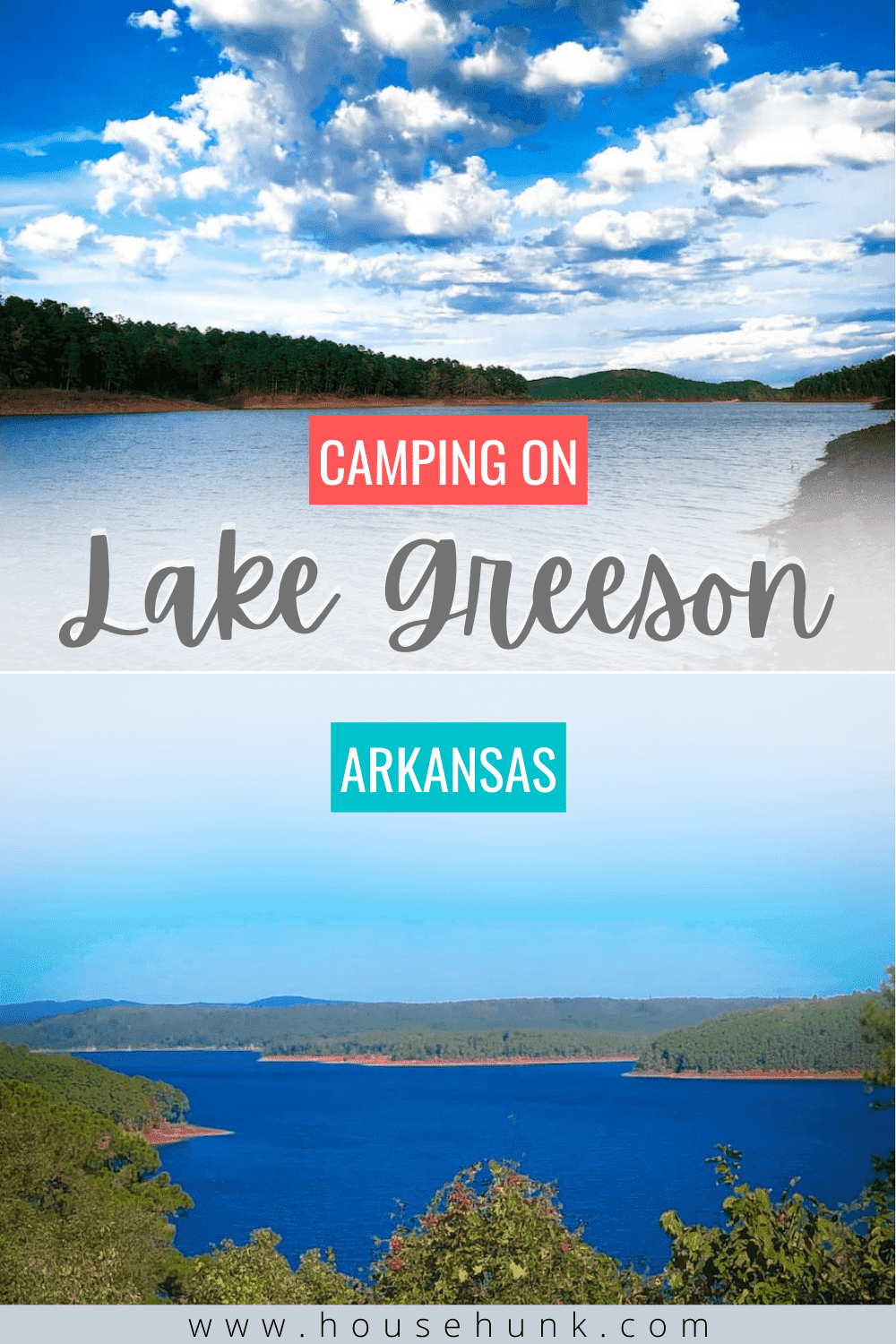 Lake Greeson, Arkansas Pinterest Pin 4