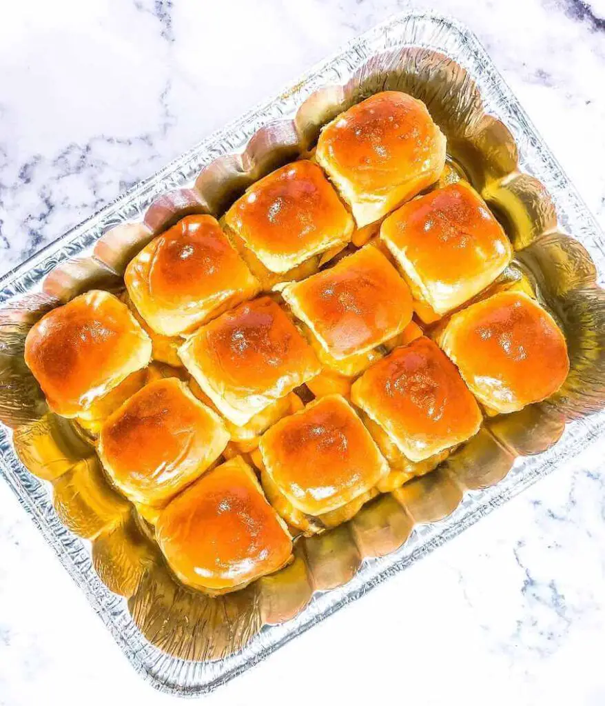 sausage-egg-and-cheese-sliders-with-syrup-glaze