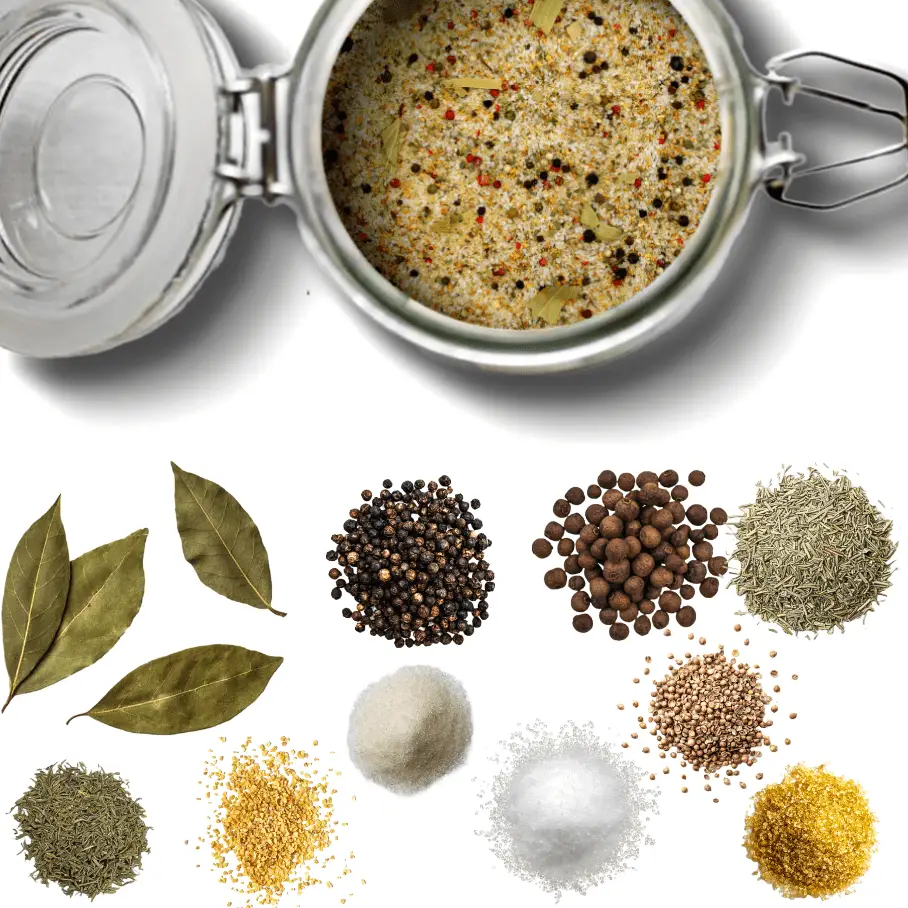 Homemade All-Purpose Brine Seasoning Ingredients