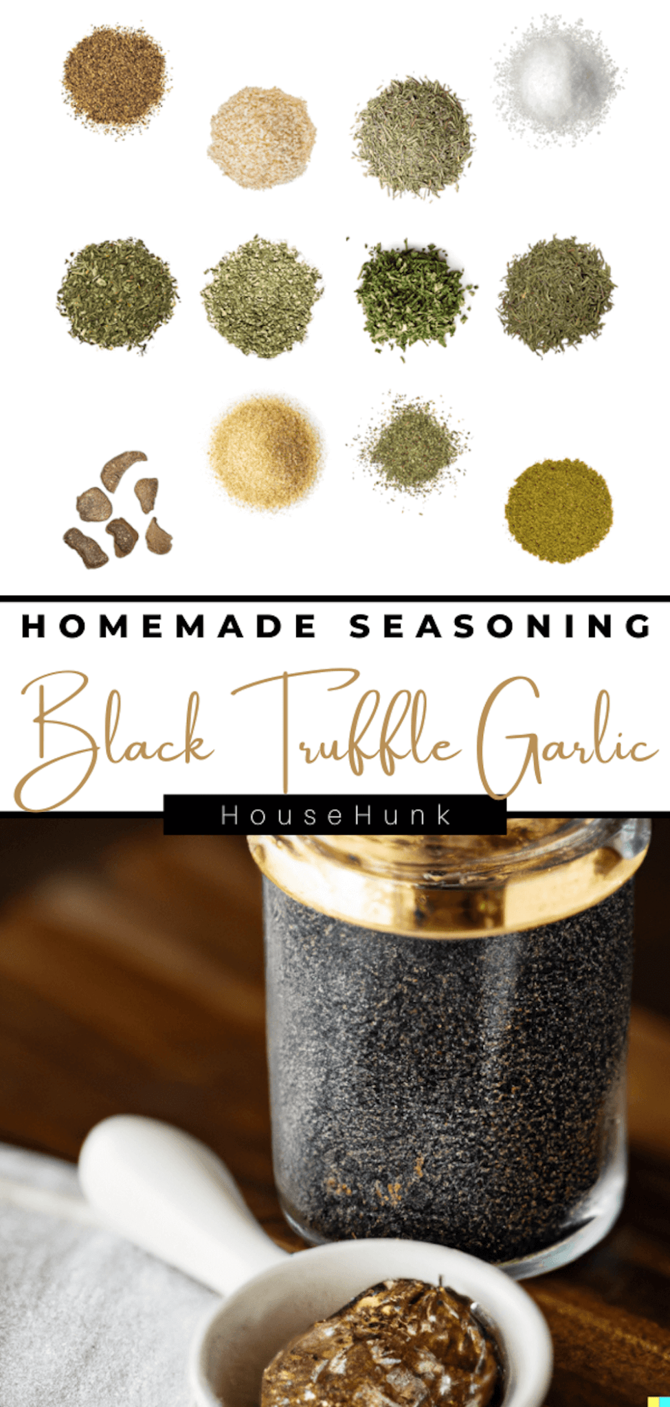 Homemade Black Truffle Garlic Seasoning House Hunk