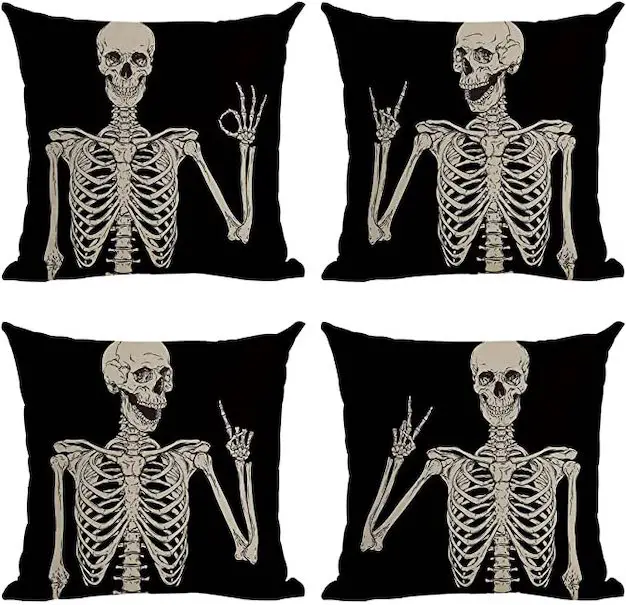 Skull Pillow Cover Pillowcase Set