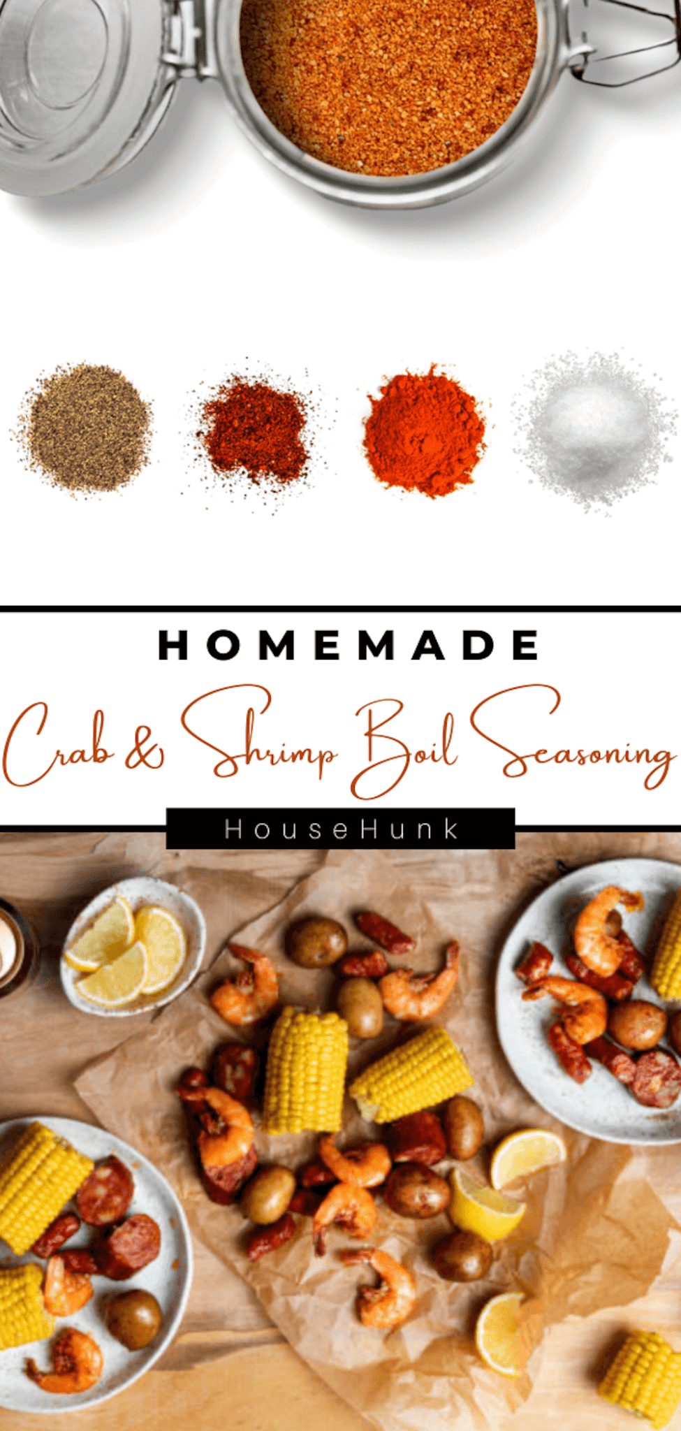 Homemade Crab & Shrimp Boil Spice Blend House Hunk