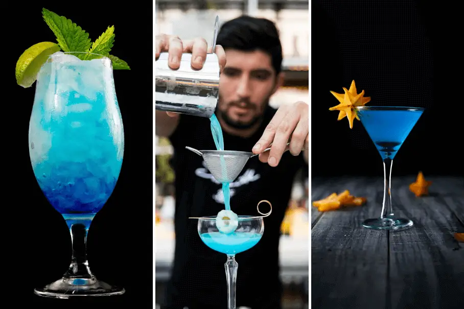 Homemade Blue Cocktails