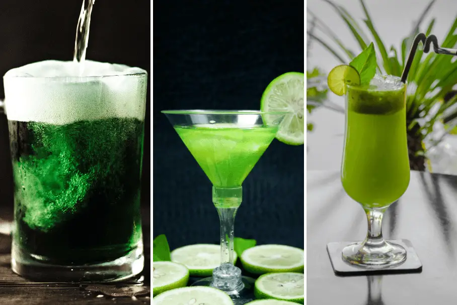 Homemade Green Cocktails