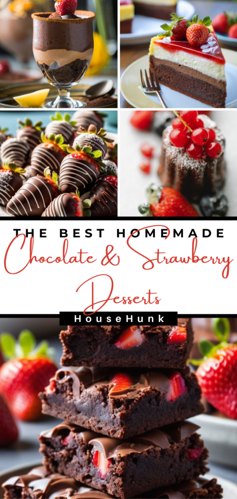 The Best Homemade Chocolate and Strawberry Desserts