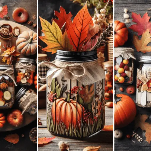 Mason Jar DIY Craft Ideas & Decor Projects for the Fall