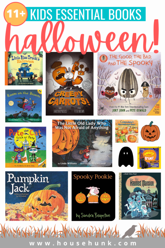 A collage of Kids Essential Halloween Books