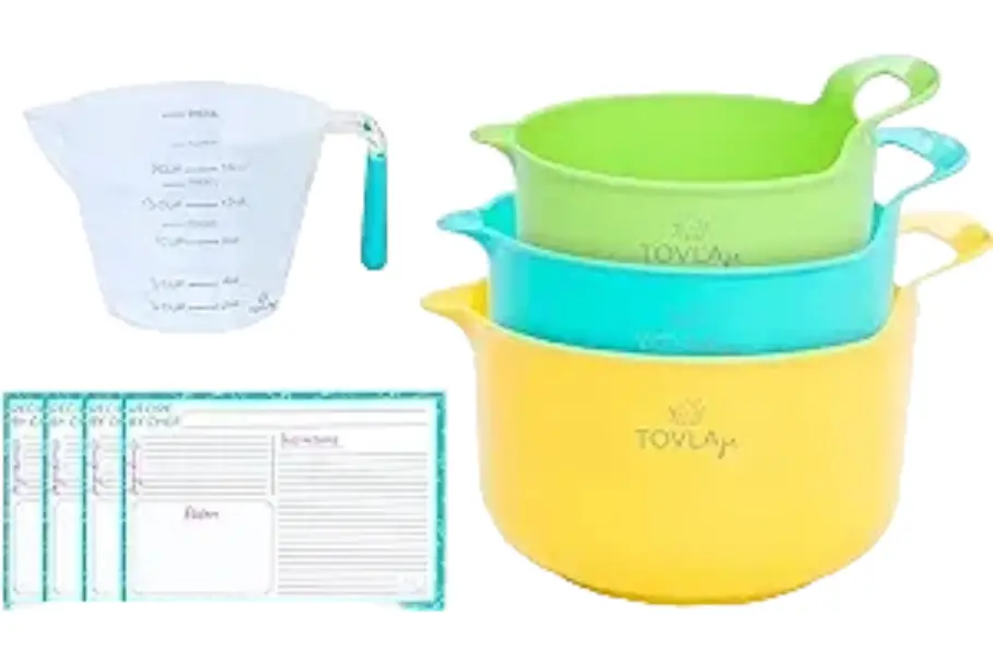 Tovla Jr. Cooking and Baking Montessori Mixing Bowl and Pitcher Set