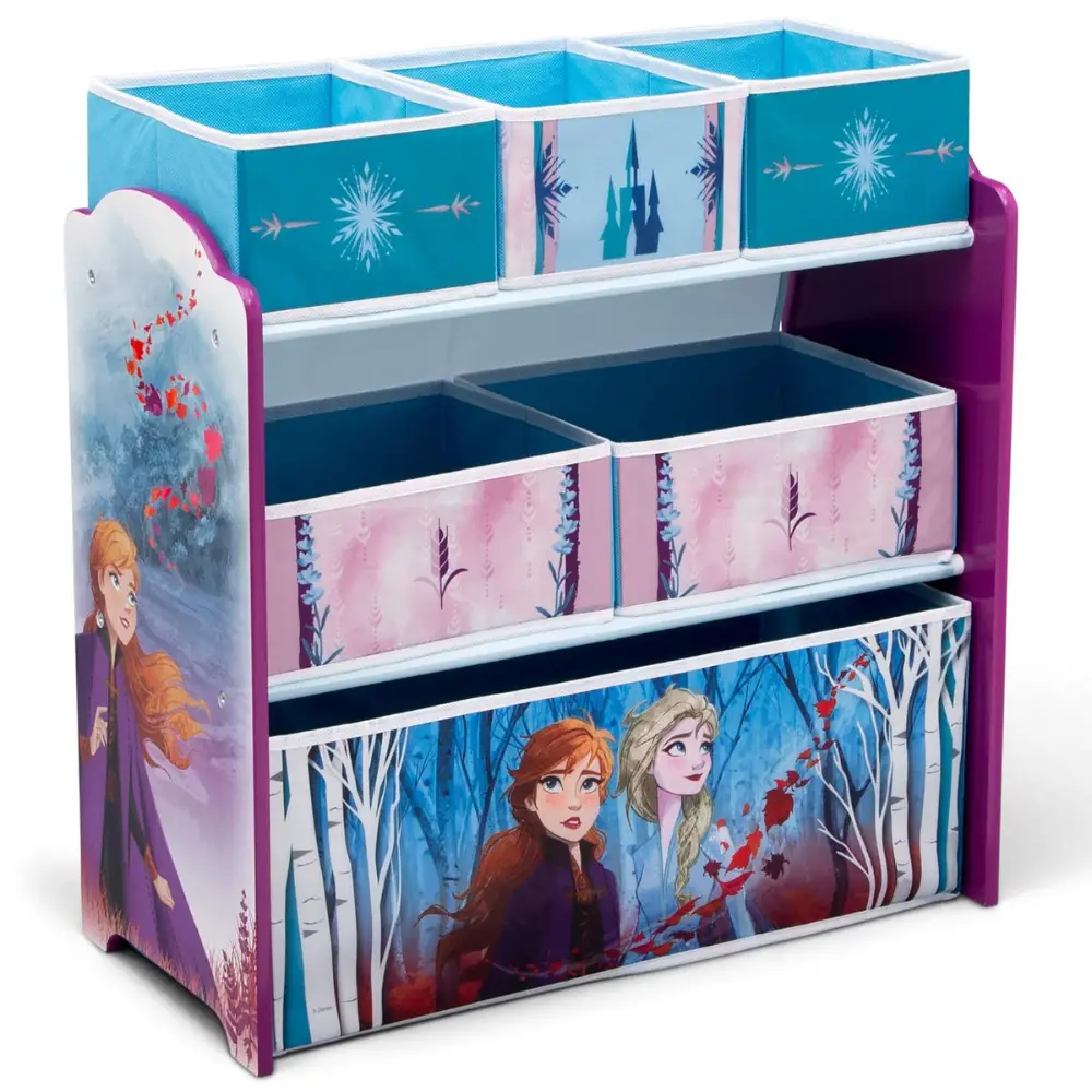 Disney Frozen II 6 Bin Design and Store Toy Organizer
