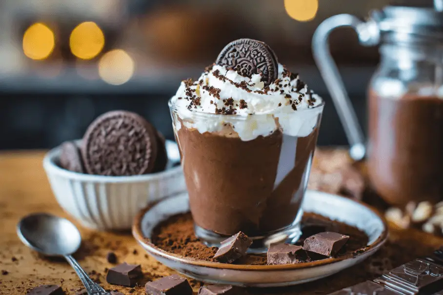 Homemade Mint Oreo Hot Chocolate Mix