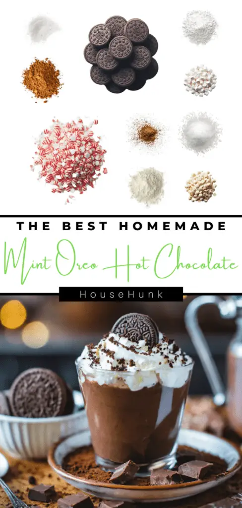 The Best Homemade Mint Oreo Hot Chocolate Mix