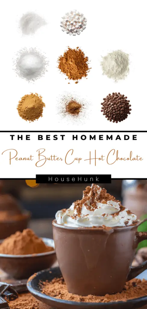 The Best Homemade Peanut Butter Cup Hot Chocolate Mix