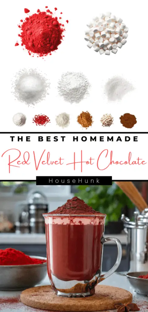 The Best Homemade Red Velvet Hot Chocolate Mix