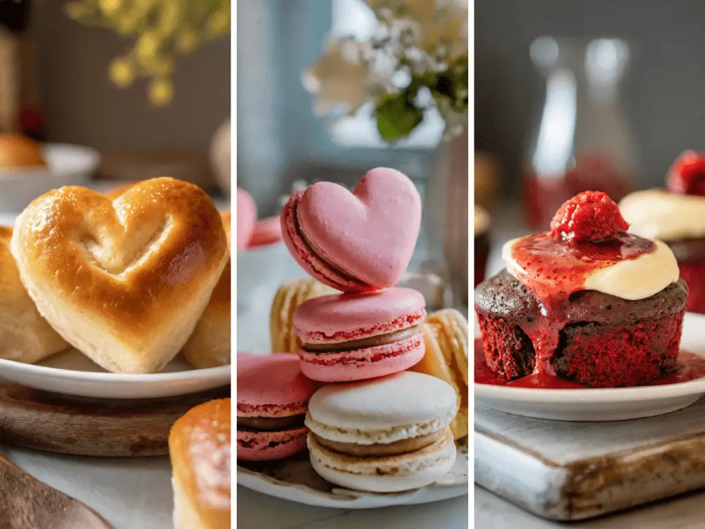 A collage of Valentines Day Food Ideas